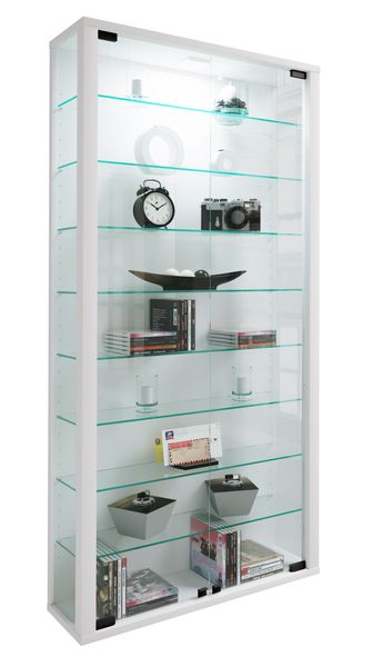Standvitrine "Lumo Maxi" Weiß