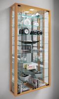 Wandvitrine "Vitrosa Maxi" mit Spiegel Buche