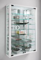 Wandvitrine "Vitrosa Mini" mit Spiegel Weiß