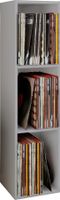 Schallplatten-Regal "Platto 3-Fach" Grau
