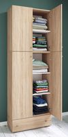 Kleiderschrank "Lona XXL" Drehtüren | Mit Schublade Sonoma-Eiche