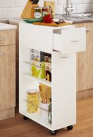 Nischenwagen "Tusal mit Schublade" Weiß