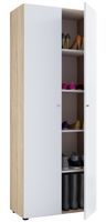 Schuhschrank "Vandol l" mit Türen 5 Fächer Sonoma-Eiche/Weiß