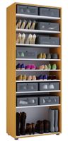 Schuhschrank "Vandol l" ohne Türen 9 Fächer Buche
