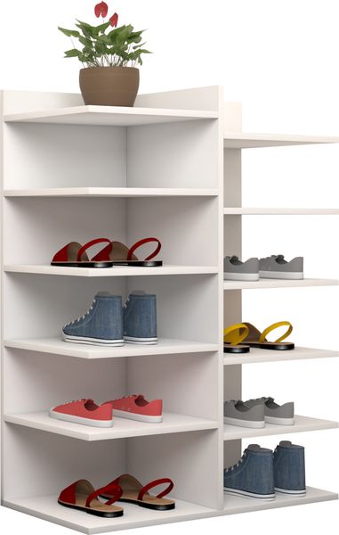 Schuhregal "Enosa" Weiß