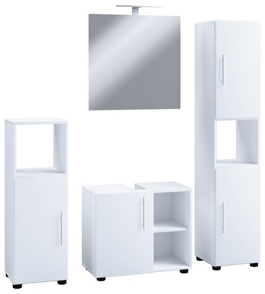 4-tlg. Badmöbelset "Flandu III" Weiß