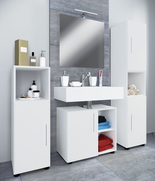 4-tlg. Badmöbelset "Flandu III" Weiß