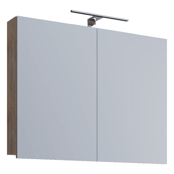 LED Spiegelschrank "Badinos" 80cm Sonoma-Eiche