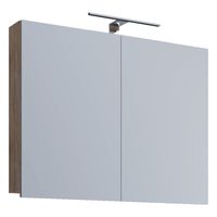 LED Spiegelschrank "Badinos" 80cm Sonoma-Eiche