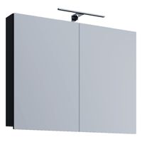 LED Spiegelschrank "Badinos" 60cm Schwarz