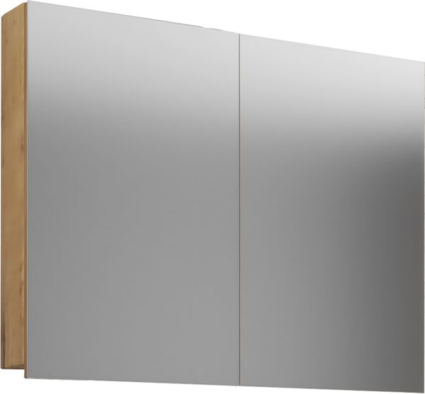 Spiegelschrank "Badinos" 80cm Honig-Eiche