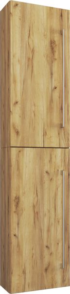 Hochschrank "Badinos 2 Drehtüren" Honig-Eiche