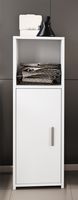 Midischrank mit Drehtüre und 2 Fächer Zalo L Weiß