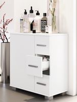 Midischrank mit 3 Schubladen Zalo XL Weiß