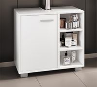 Waschbeckenunterschrank mit 3 offene Fächer Zalo L Weiß