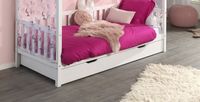 Bettschublade für Hausbett Serie Dallas Fa. Vipack, 90 x 190 cm, Weiß