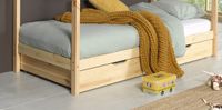 Bettschublade für Hausbett Serie Dallas Fa. Vipack, 90 x 190 cm, Natur