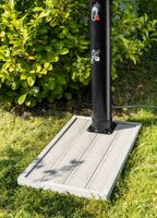 Outdoor Bodenelement WPC Anti Rutsch für Pool-Leitern & Solarduschen lichtgrau