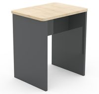 Hocker "Esal" Anthrazit/Honig-Eiche