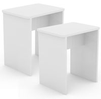 2er Set Hocker "Esal" Weiß