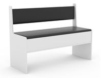 Eckbank "Esal 110" Weiß/Schwarz