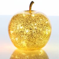 LED-Dekoapfel "POMO" - Gold