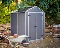 Gerätehaus Rubicon 6x5 Alu Grau 185x154cm