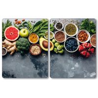 XL Herdabdeckplatte, 2er Pack; Heathy Kitchen