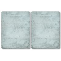XL Herdabdeckplatte, 2er Pack, Beton
