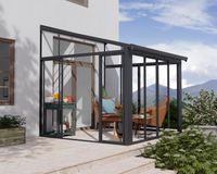 Wintergarten SANREMO 3X3.05 m in Grau Klar