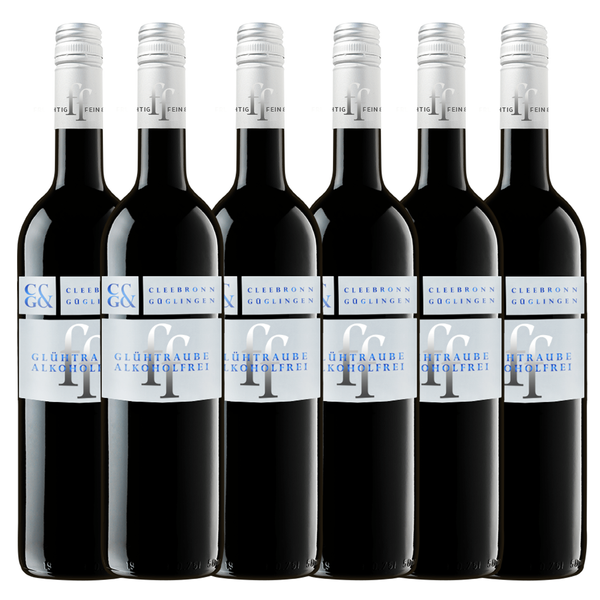 GLÜ "fein & fruchtig" Glühtraube entalkoholisiert 0,75L 6er Karton