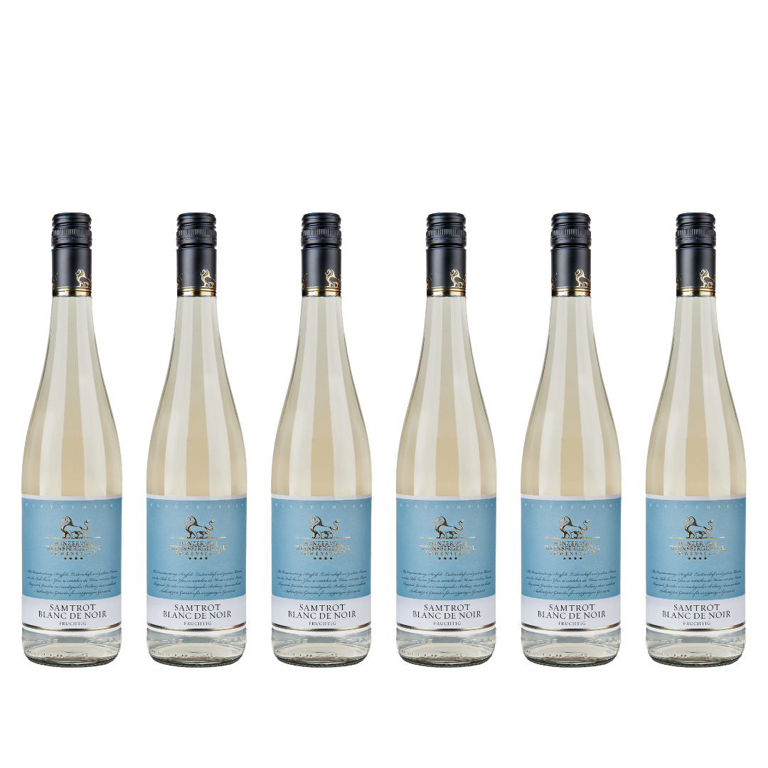 Winzer vom Weinsberger Tal Samtrot Blanc de Noir Qualitätswein 0,75 l 6er Karton