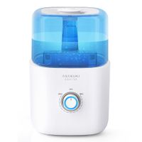 Duplikat ASAKUKI Luftbefeuchter für Schlafzimmer, 3L Top Fill Cool Mist Luftbefeuchter Ultraschall Luftbefeuchter für Baby Kinder Kinderzimmer Pflanzen Leise, Vaporizer Luftbefeuchter für Zuhause mit 360° Düse, Auto-Shut Off, Weiß