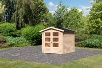 Gartenhaus "Leric I" SET naturbelassen mit Schindeln
