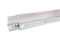 Zollstock 2 Meter mit 90°/180° Winkeleinrastung aus Holz