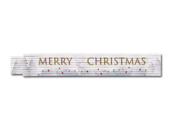 Zollstock mit Weihnachtsmotiv / Geschenk