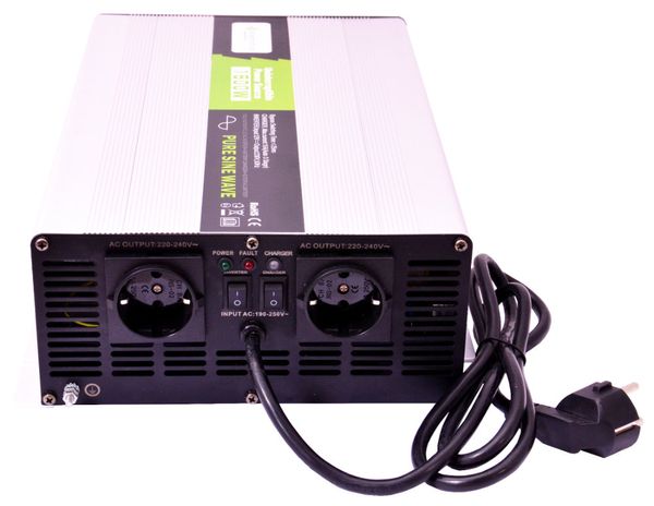 Spannungswandler NPS150012V 1500W/3000W USV reiner Sinus mit 10A Laderegler
