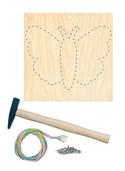 Nagelbild-Set Schmetterling