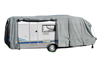 GreenYard® Wohnwagen Abdeckplane mit Reflektoren Größe XXL | 730 x 250 x 220 cm