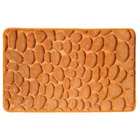 3D Weichschaum Badematte "Steinoptik", ca. 50 x 80 cm - Orange