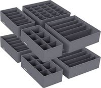 Flachbox, grau, 32x32x10cm/32x16x10cm