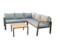 Alu-Lounge LIROY 4 tlg. grau