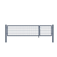 Doppelflügel Gartentor ADITUS anthrazit - 80 x 350 cm