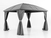 Aluminium XL-Pavillon-/Terrassenüberdachung-/Gartenpavillon, ca. 3 x 4 m