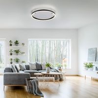 JUST LIGHT. LED Deckenleuchte RITUS, rund, 3-Stufen Dimmer, 3000Kelvin,  Innenleuchte, IP20