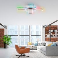 LeuchtenDirekt LED Deckenleuchte FELIX60, Downlight, Sidlight: RGB, dimmbar, IR-Fernbedienung, IP20