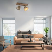 LeuchtenDirekt Wand- und Deckenleuchte SAMIA, 2x E14 max. 40,00Watt, Innenleuchte, IP20