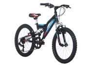 Mountainbike Fully 20'' Zodiac Schwarz-Rot 31 cm