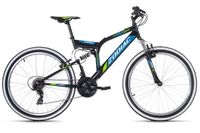 Mountainbike Fully 26'' Zodiac Schwarz-Grün RH 48 cm