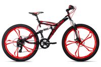 Mountainbike Fully 26'' Topspin schwarz-rot RH 51 cm